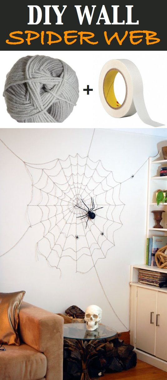 DIY Wall Spider Web
