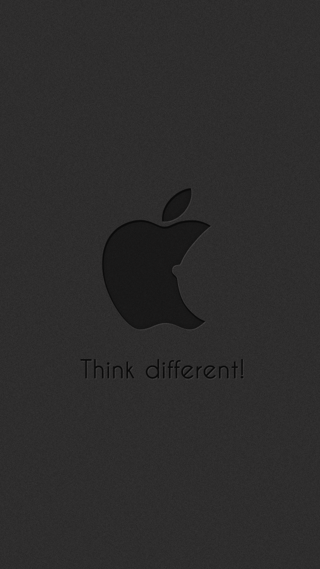 Funny-Subtle-Apple-Think-Different-Logo-Dark-iPhone-5-Wallpaper