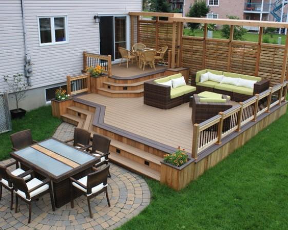 simple-backyard-patio-decorating-ideas-on-a-budget-with-wooden-deck