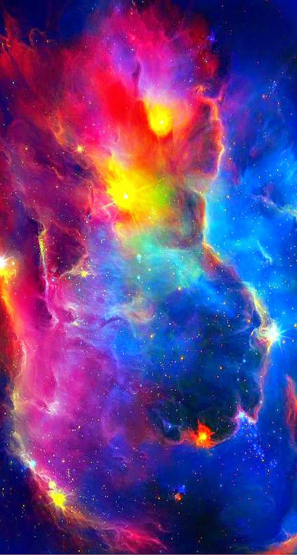 Colorful Space Nebula Stars iPhone 6 Plus HD Wallpaper