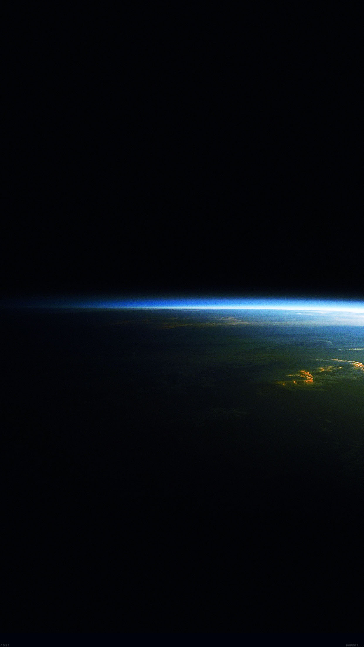 Earth From Space Glow iPhone 6 Plus HD Wallpaper
