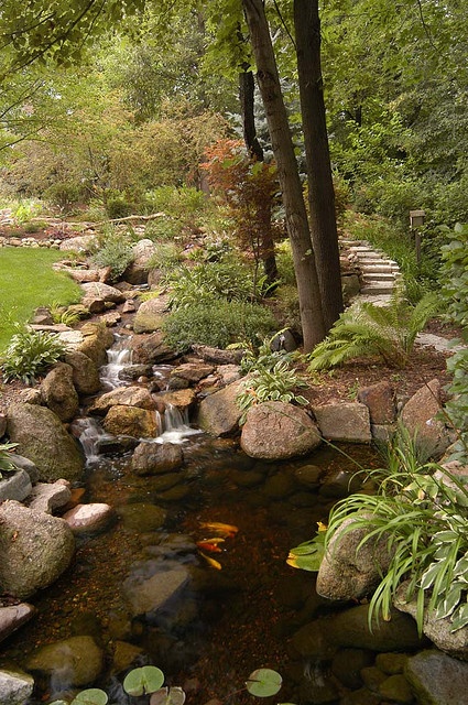 Garden And Backyard Waterfalls Ideas 28