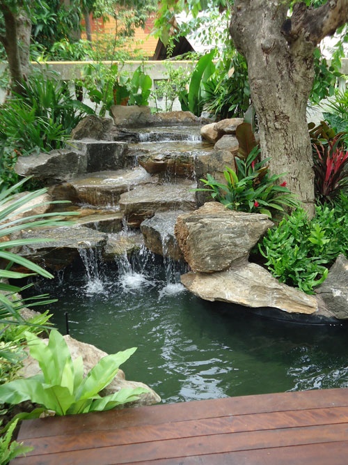Garden And Backyard Waterfalls Ideas 30