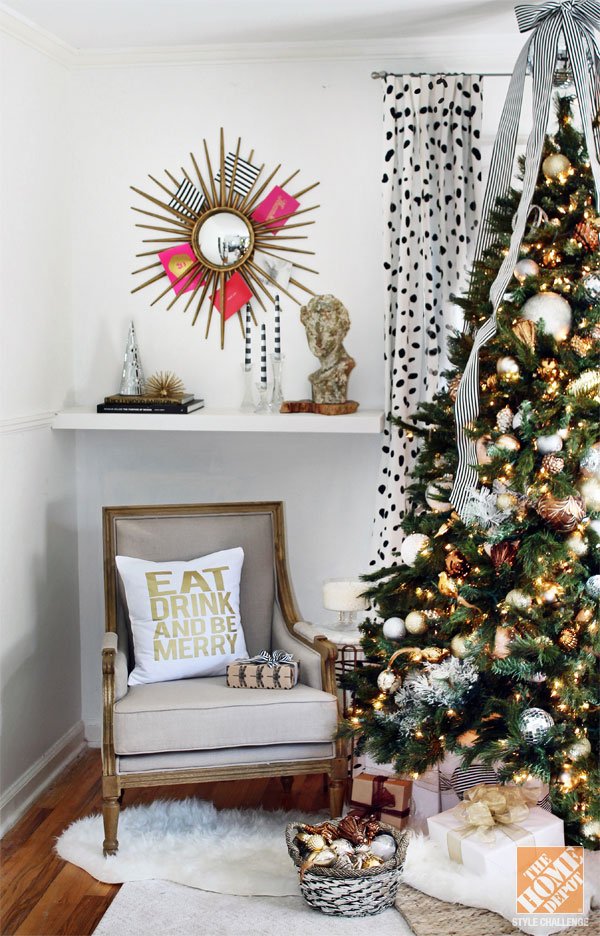 35 Beautiful Gold And White Christmas Décor Ideas