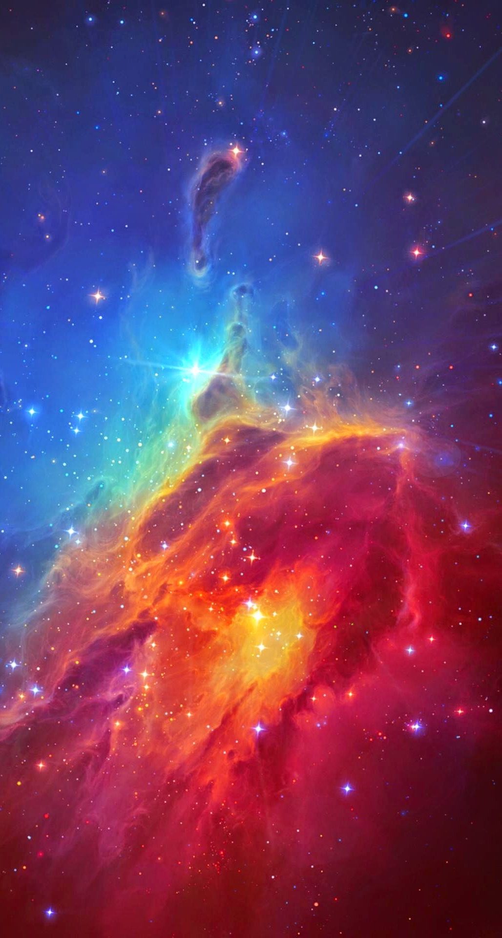 Stunning Colorful Space Nebula iPhone 6 Plus HD Wallpaper