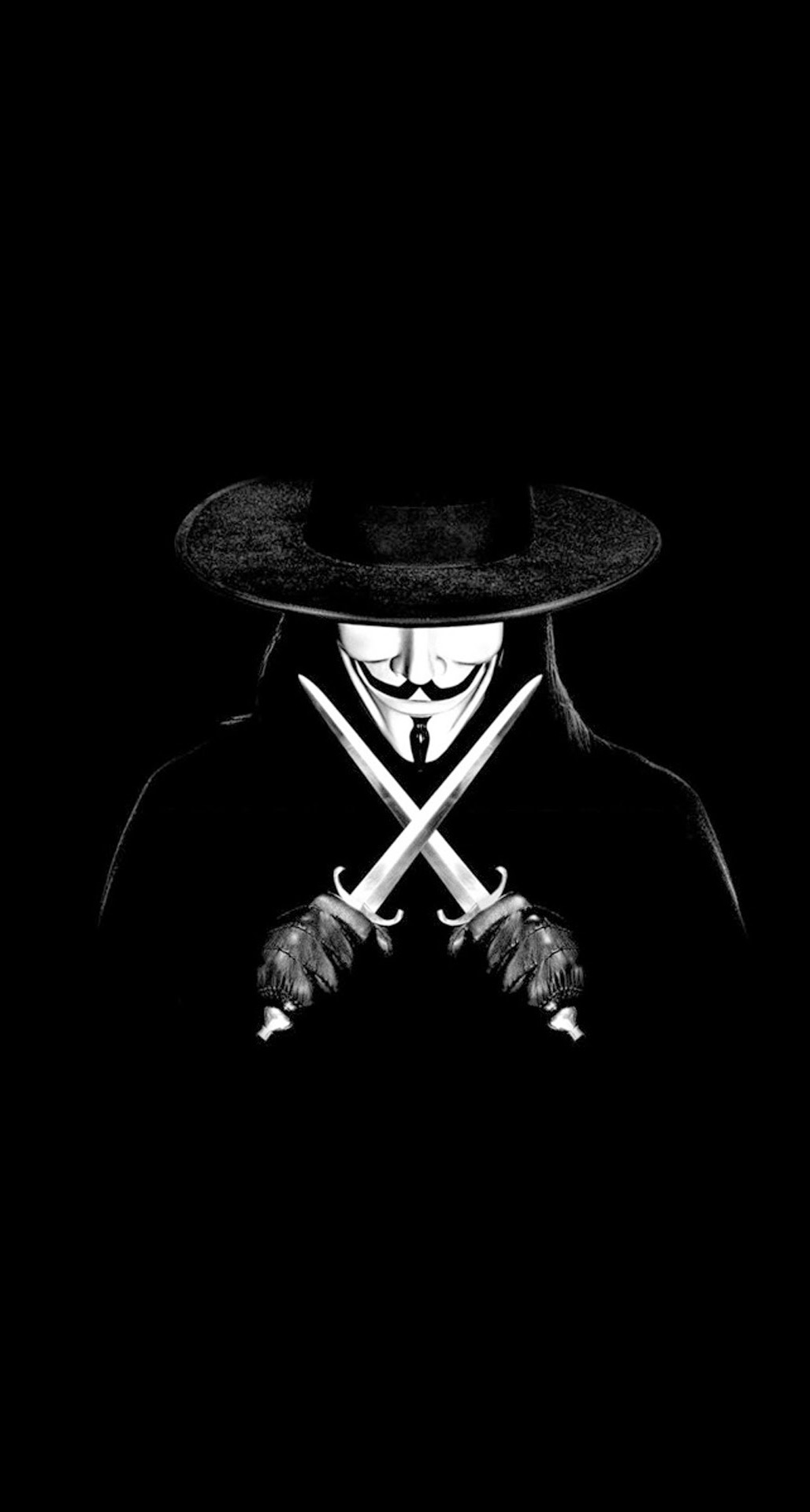 V For Vendetta Man With Knifes iPhone 6 Plus HD Wallpaper