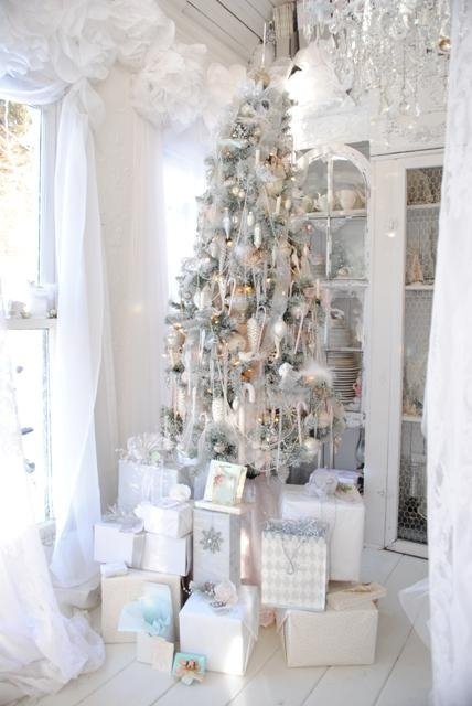 White Vintage Christmas Ideas 16