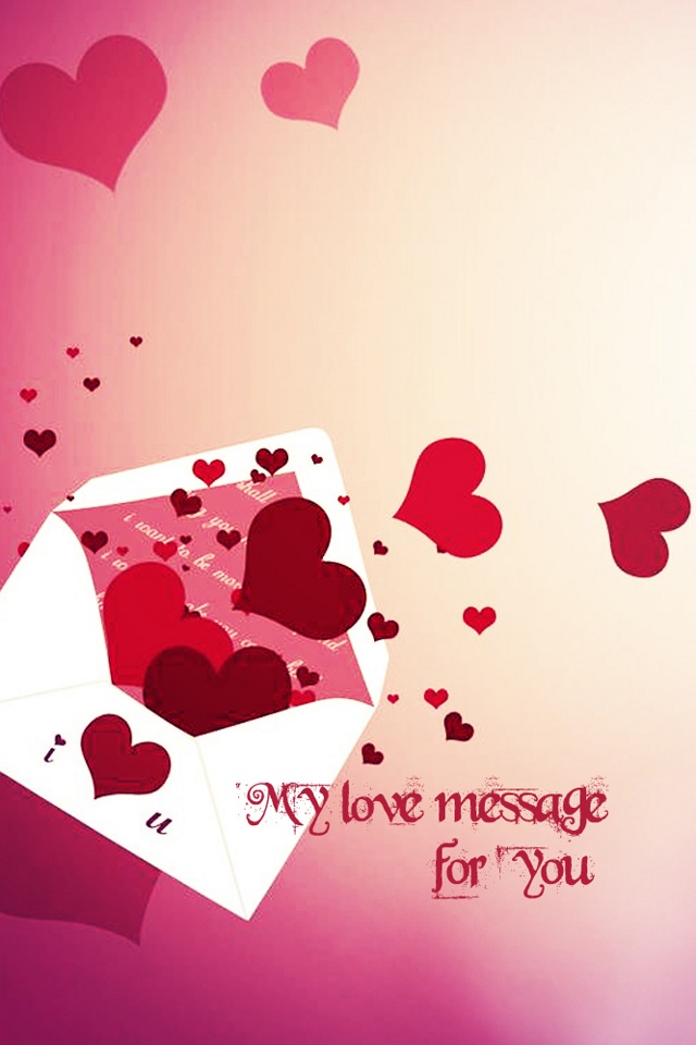 Love Message iPhone Wallpaper
