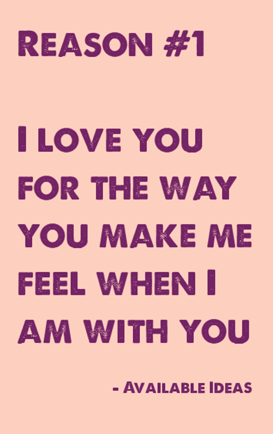 52 Reasons Why I Love You Love Quotes