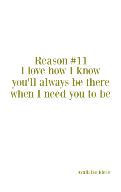 52 Reasons To Love You - 11