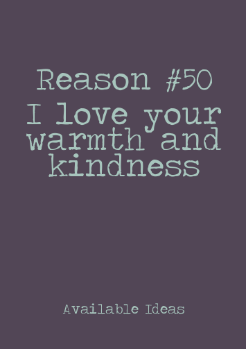 52 Reasons To Love You - 50