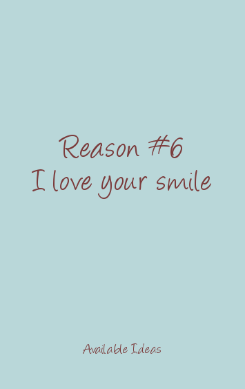 52 Reasons To Love You - 6
