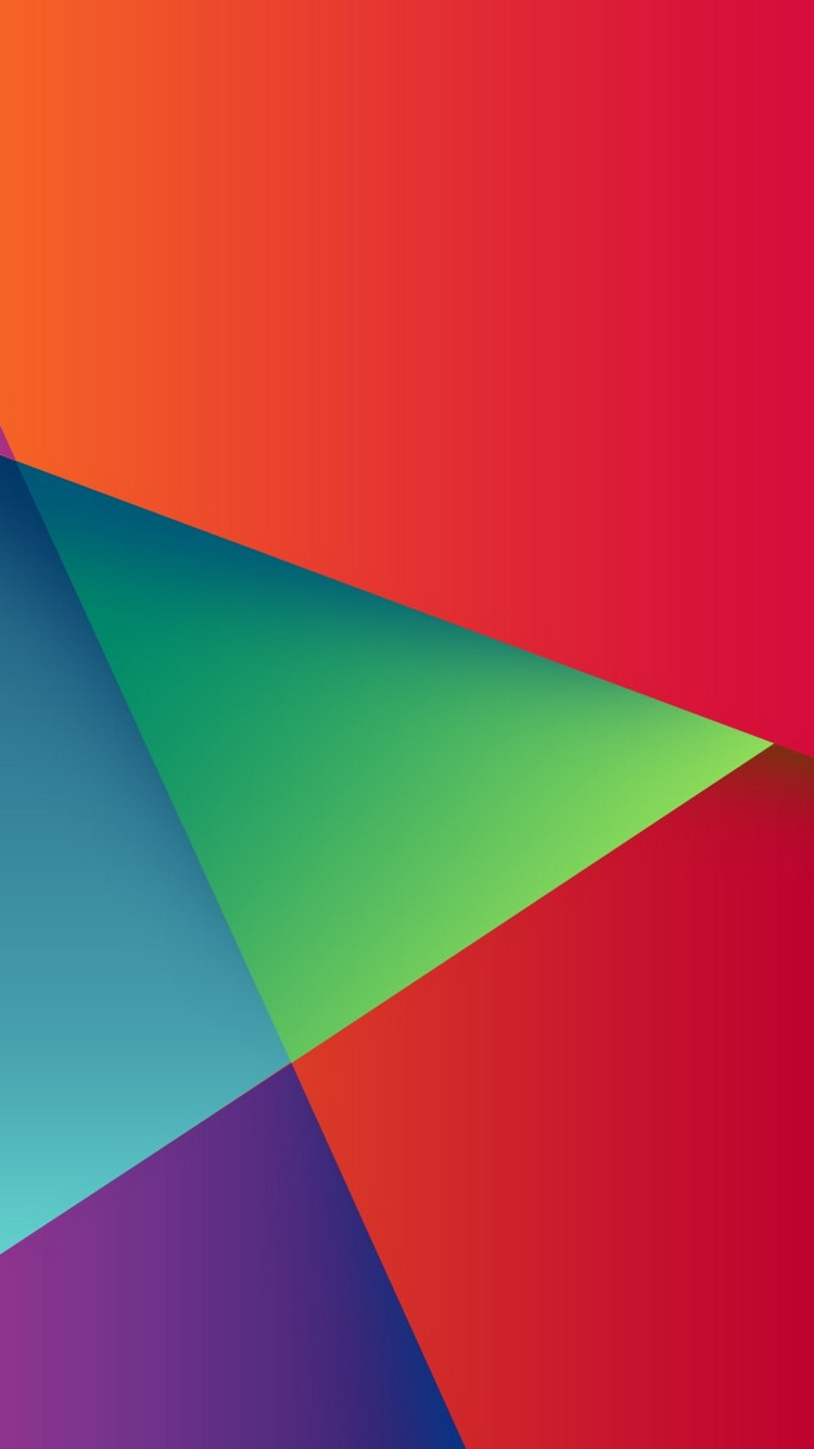 Abstract Colorful Triangles iPhone 6 Wallpaper