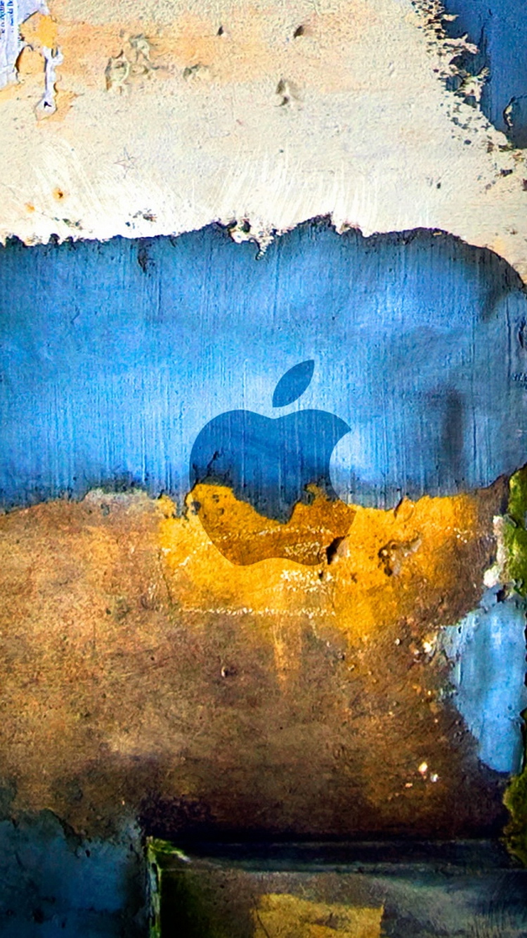Apple Logo Graffiti Grunge iPhone 6 Wallpaper