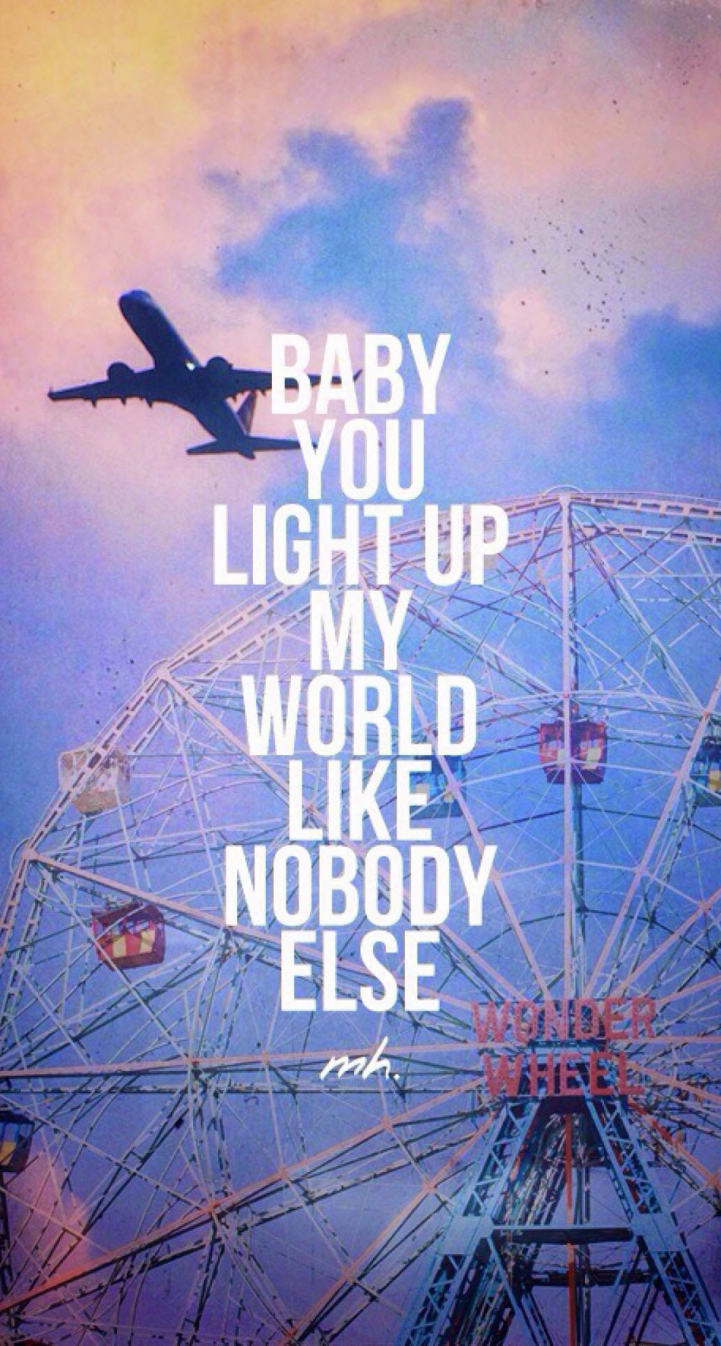 Baby You Light Up My World Like Nobody Else iPhone 6 Plus HD Wallpaper