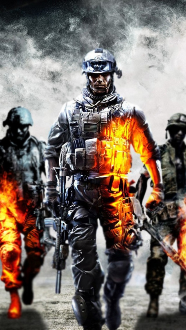 Battlefield 4 Dice Soldiers iPhone 5 Wallpaper