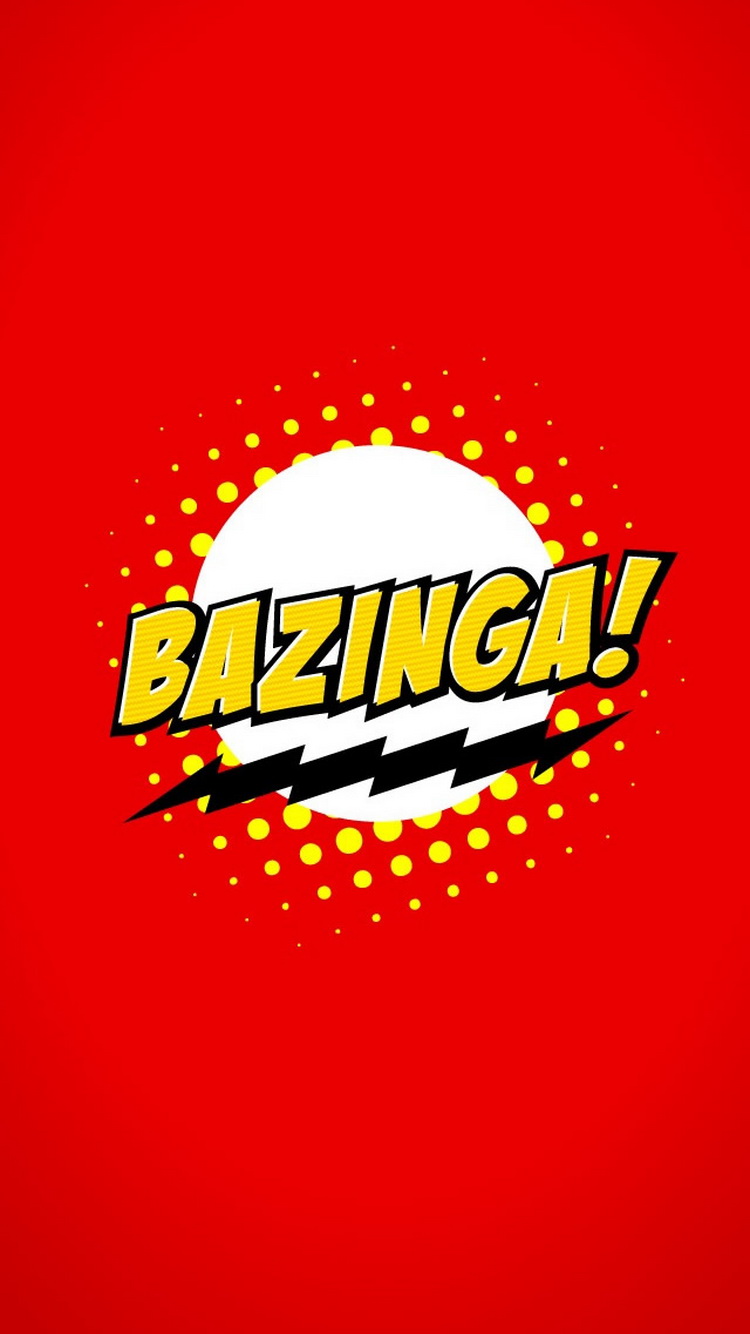 Bazinga Logo Sheldon Cooper iPhone 6 Wallpaper