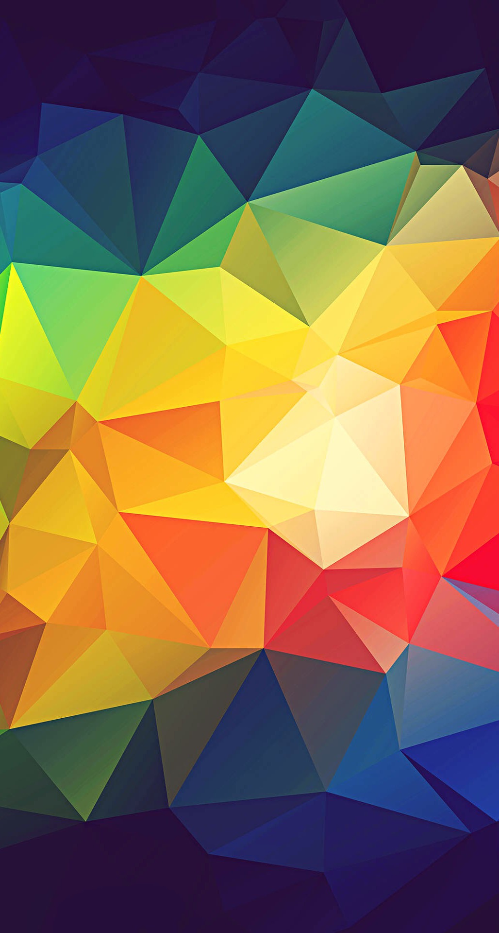 Colorful Abstract Triangle Shapes Render iPhone 6 Plus HD Wallpaper