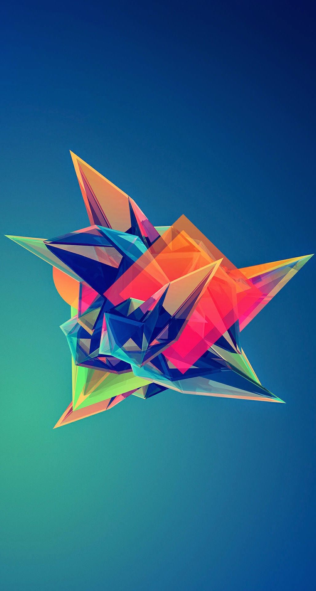 Colorful Cool Abstract Polygonal Shape iPhone 6 Plus HD Wallpaper