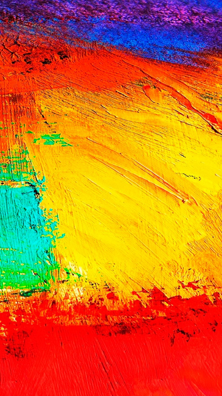 Colorful Dry Paint Strokes Texture iPhone 6 Wallpaper