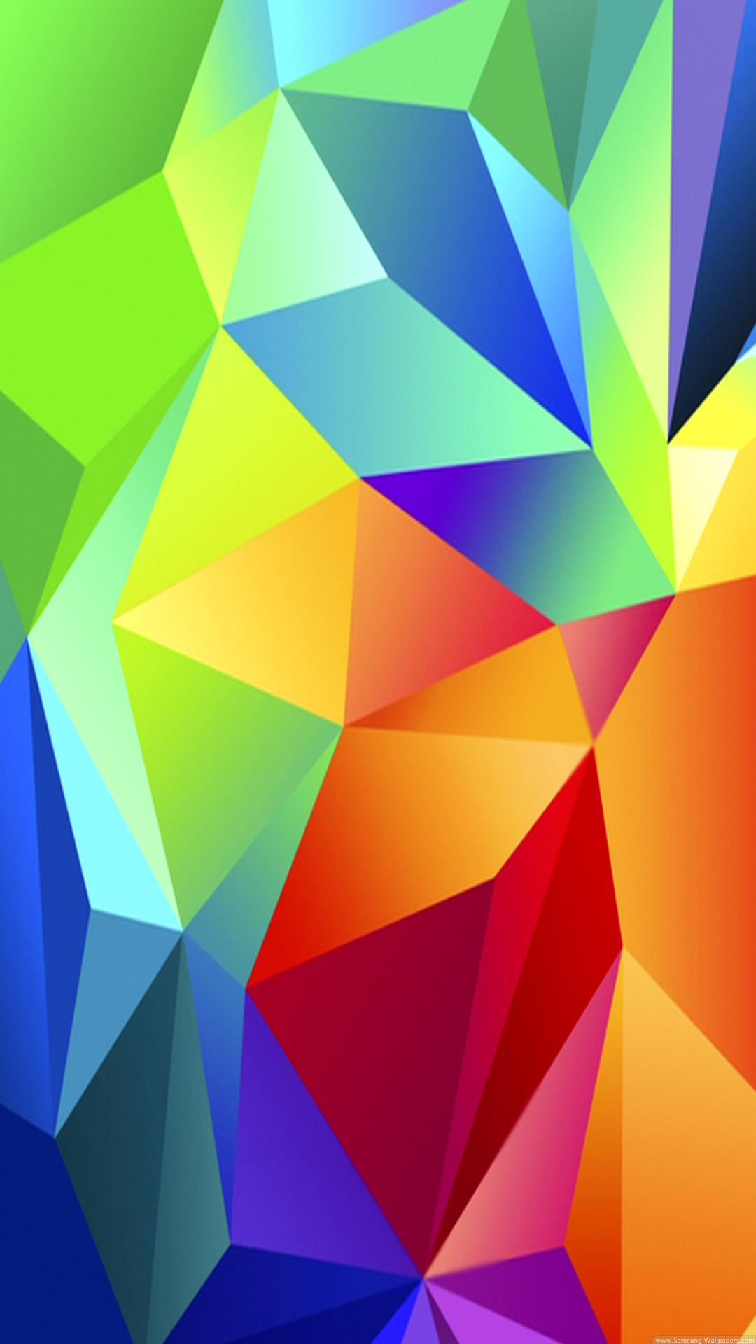 Colorful Red Blue Green Triangles iPhone 6 Plus HD Wallpaper