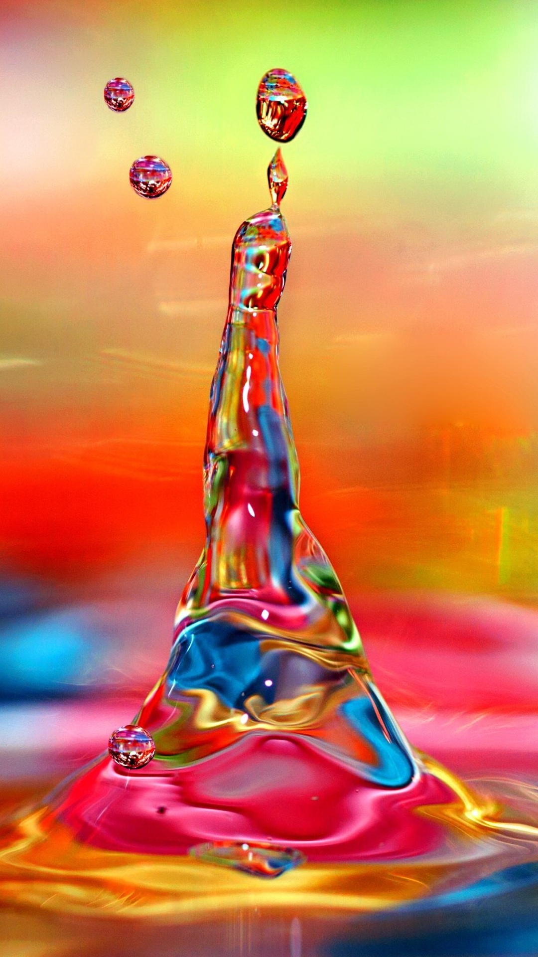 Colorful Water Drop iPhone 6 Plus HD Wallpaper
