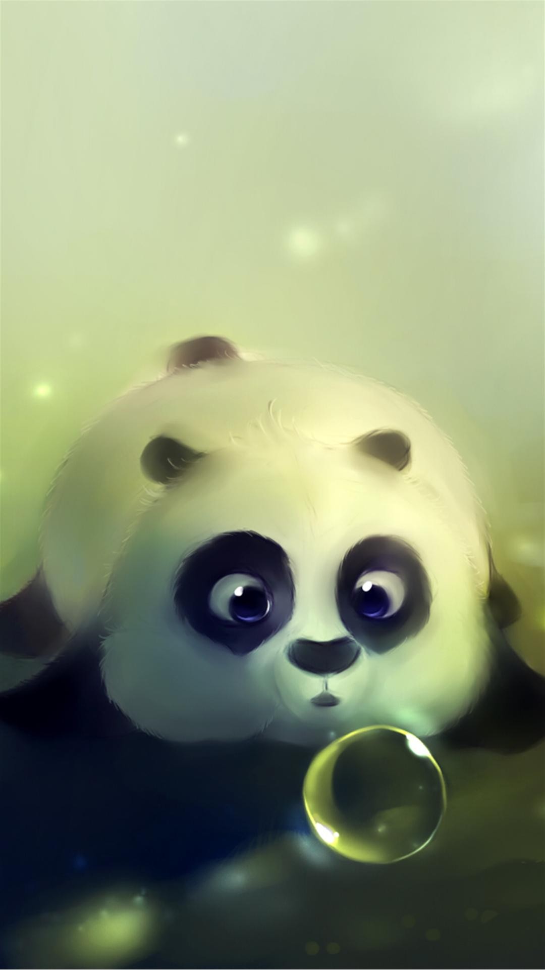 Cute Panda Bubble iPhone 6 Plus HD Wallpaper