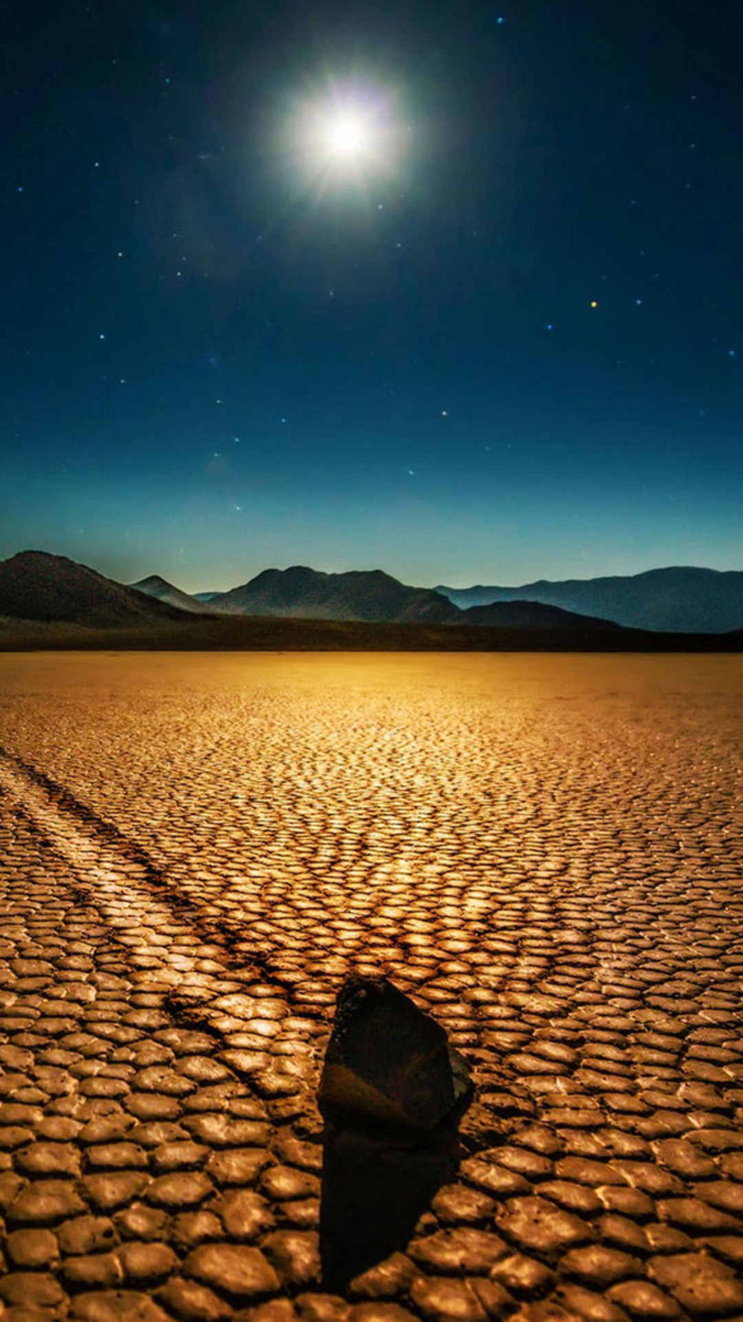Death Valley National Park Moonlight iPhone 6 wallpaper