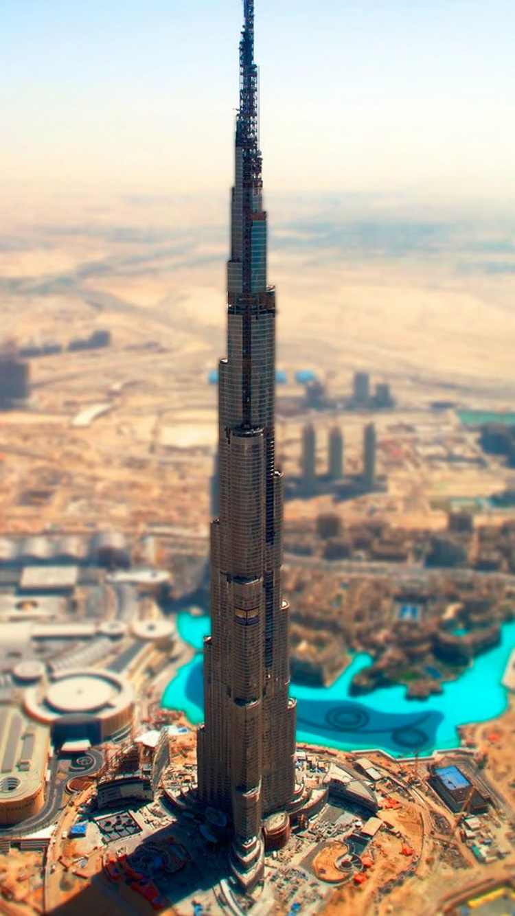 Dubai City Burj Khalifa iPhone 6 Wallpaper
