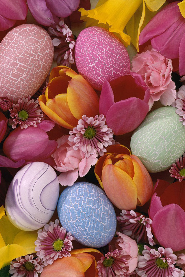 Easter Eggs iPhone 4 Retina Display Wallpaper
