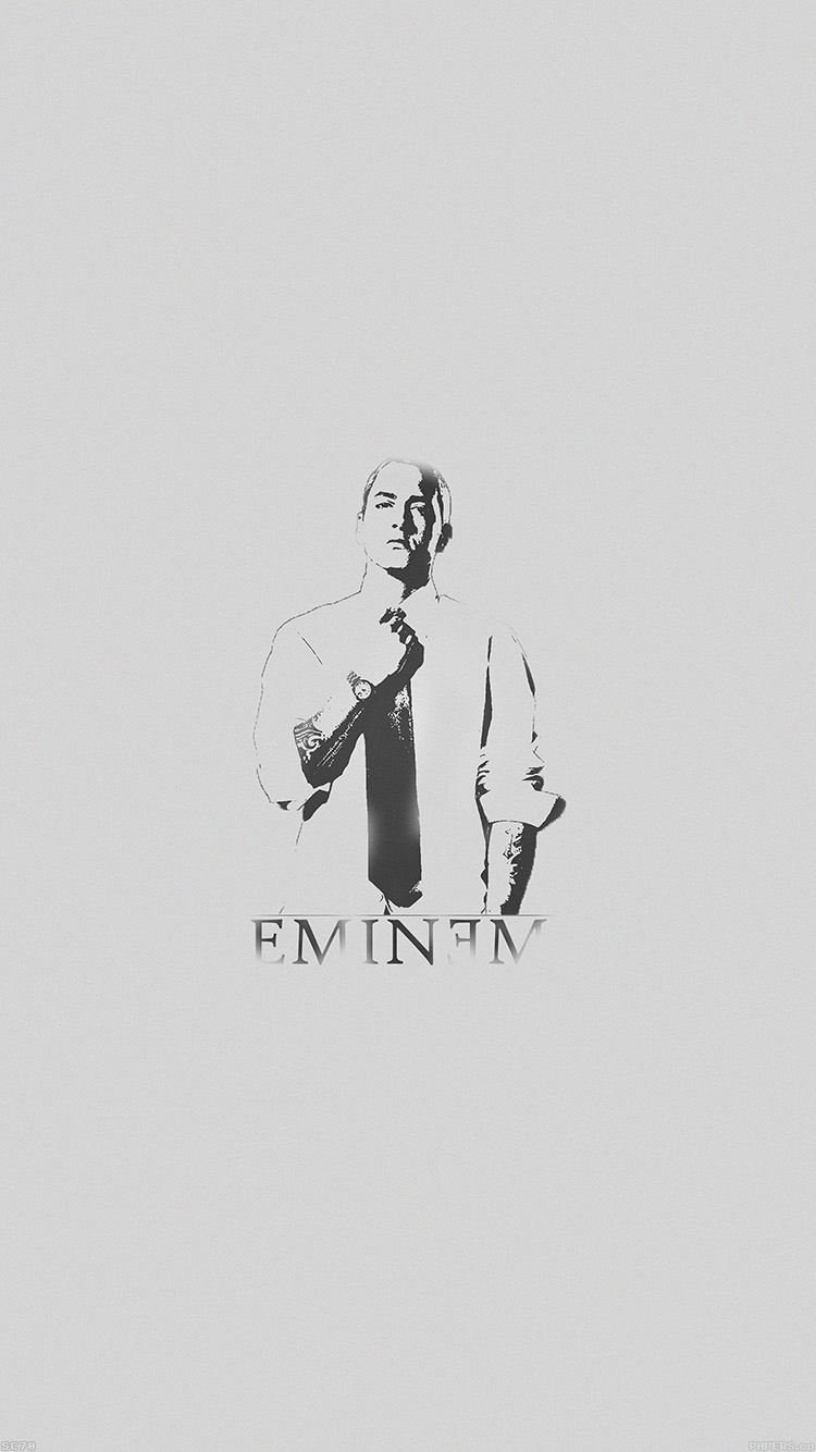Eminem Minimal Illustration iPhone 6 Wallpaper