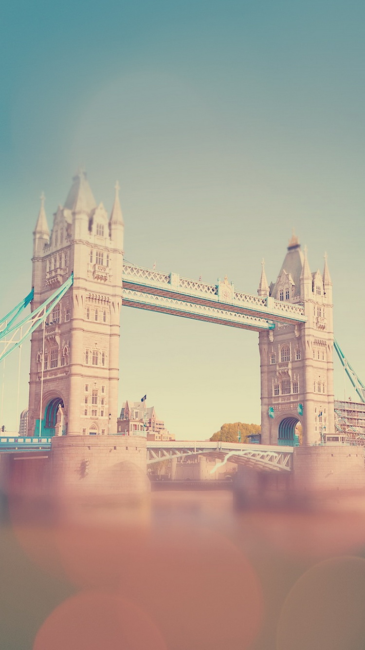 England Tower Bridge Bokeh iPhone 6 Wallpaper