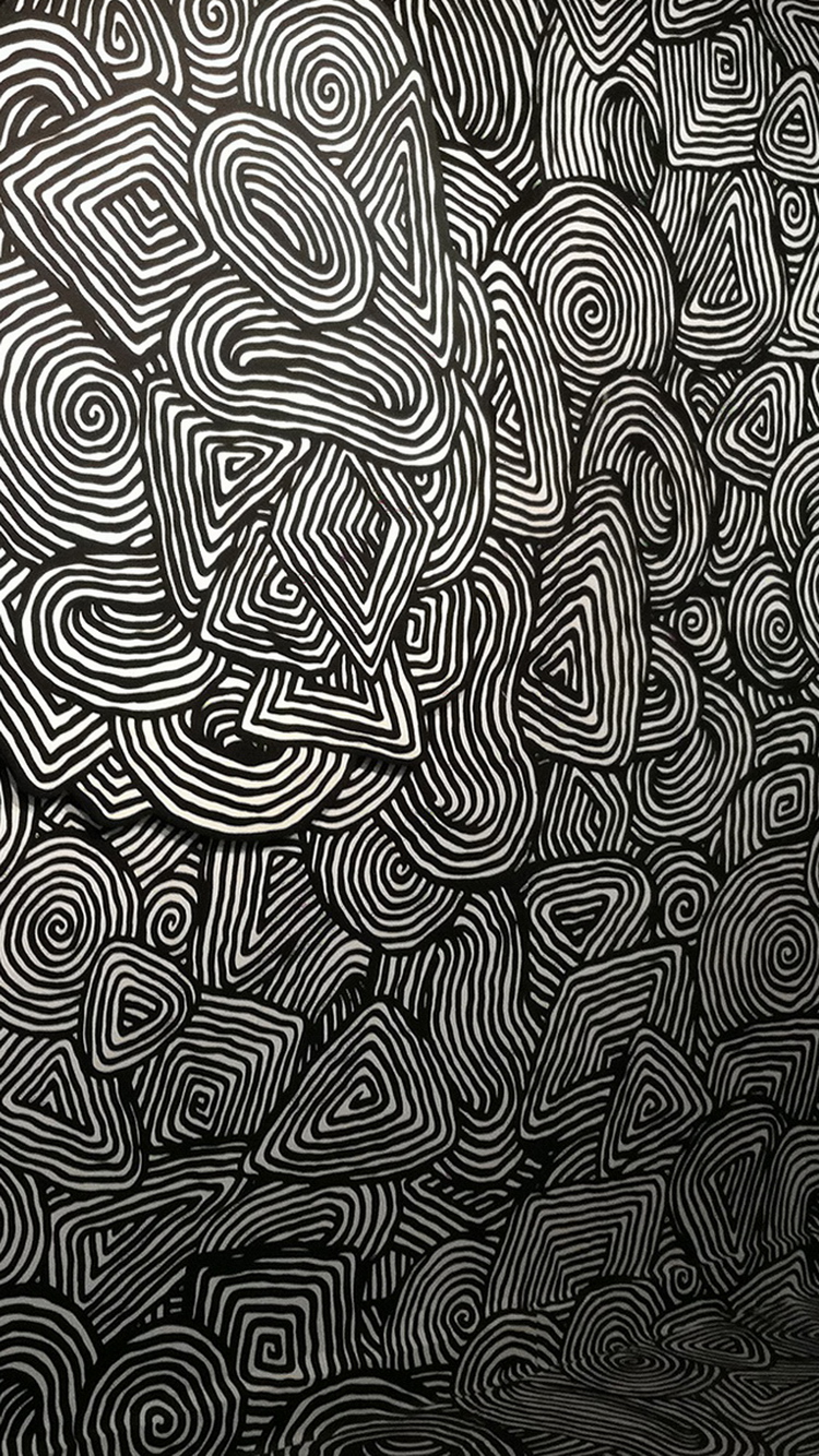 Eraser Psychedelic Pattern iPhone 6 Wallpaper