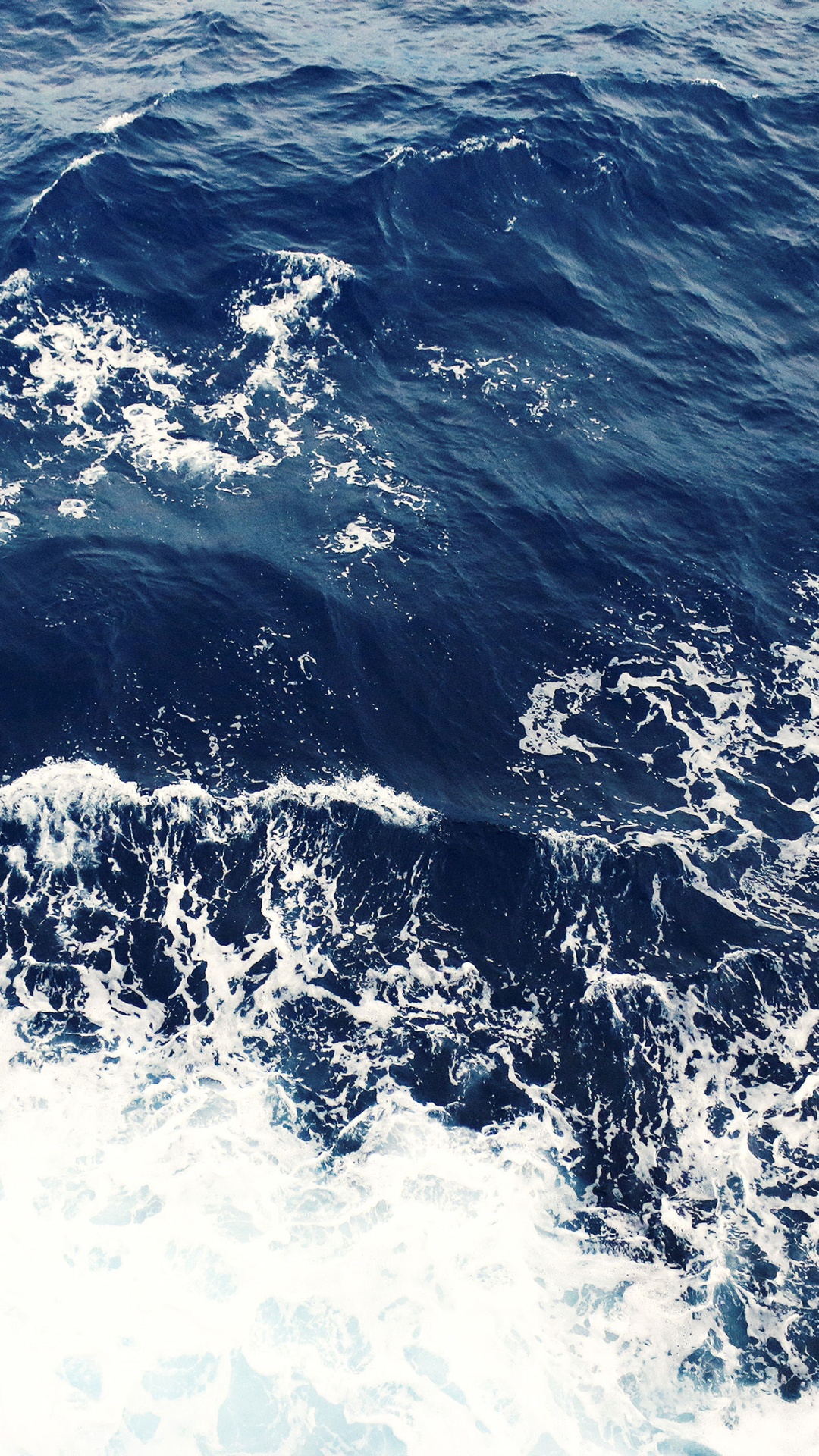 Foamy Blue Ocean Waves iPhone 6 Plus HD Wallpaper