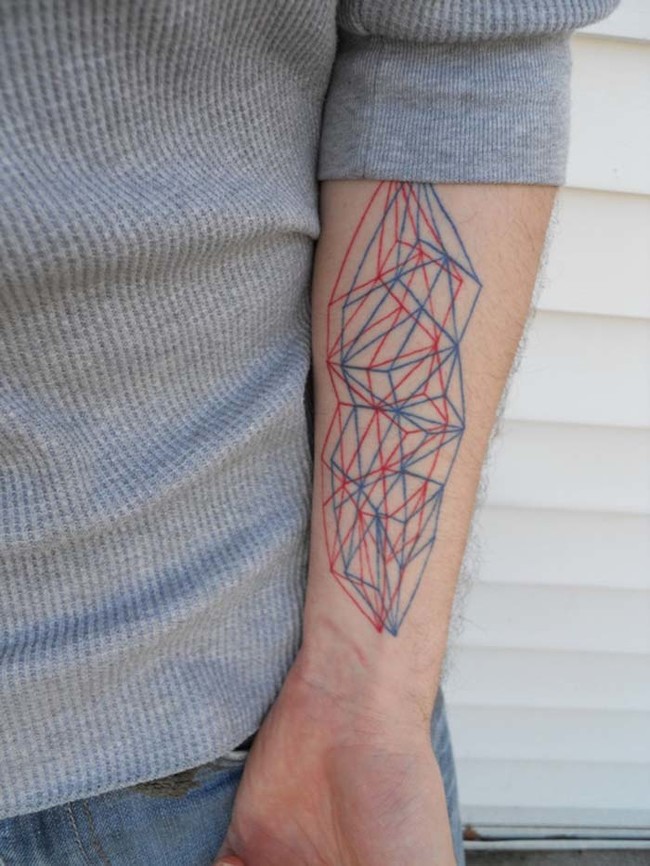 Geometric tattoos will please your inner graphic designer