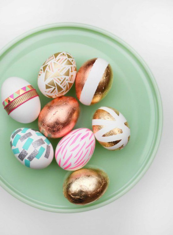 Gold And Copper Easter Decor Ideas 12
