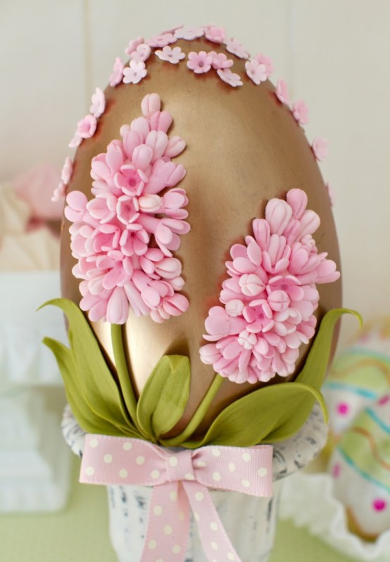 Gold And Copper Easter Decor Ideas 17
