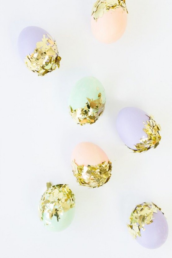 Gold And Copper Easter Decor Ideas 19