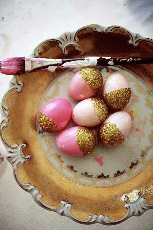 Gold And Copper Easter Decor Ideas 3