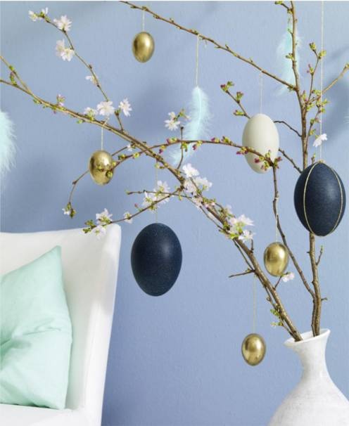Gold And Copper Easter Decor Ideas 4