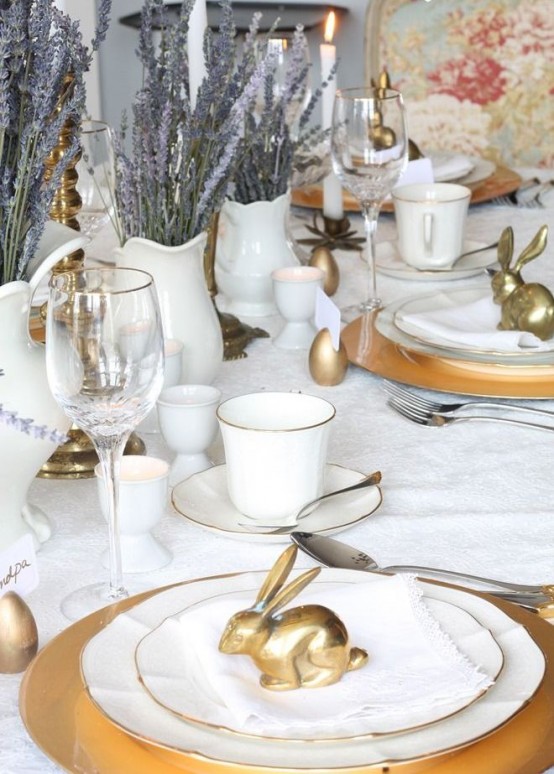Gold And Copper Easter Decor Ideas