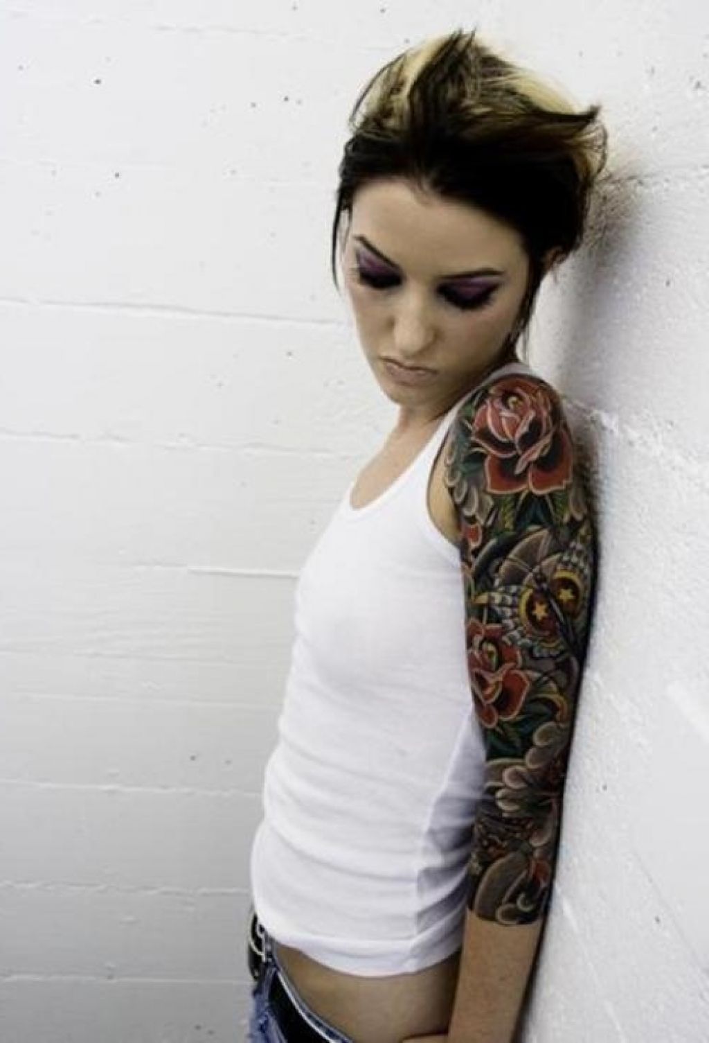 Half Sleeve Tattoo Woman