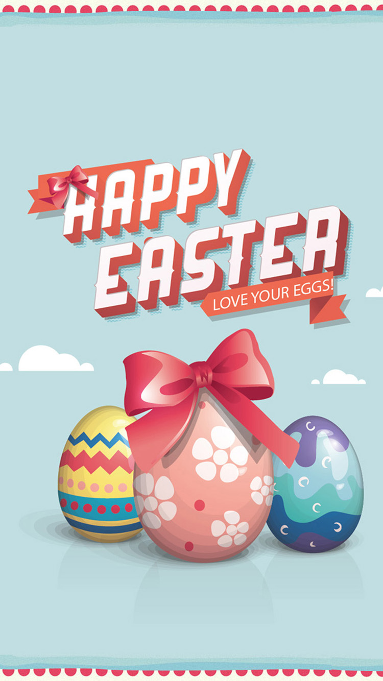 Happy Easter Eggs iPhone 6 Wallpapers