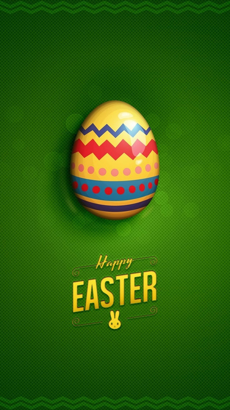 Happy Easter Green iPhone 6 Wallpapers