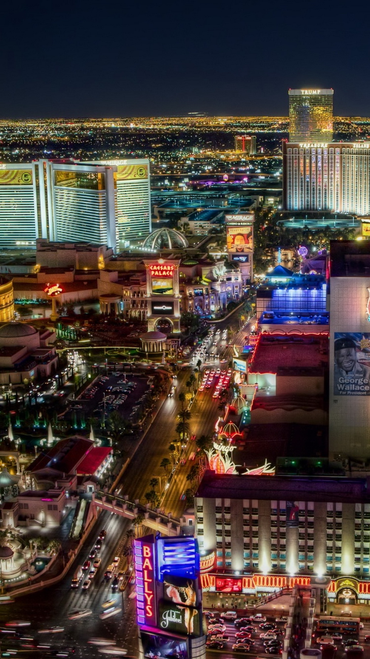 Las Vegas Strip North Side iPhone 6 Wallpaper