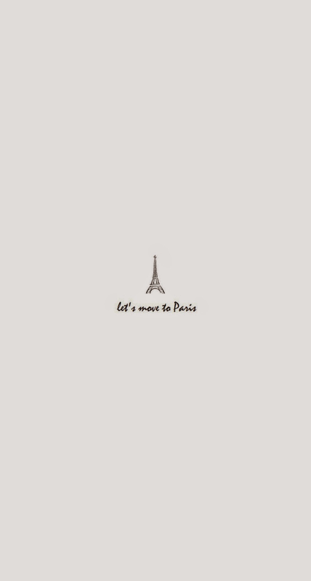 Move To Paris Minimal iPhone 6 Plus HD Wallpaper