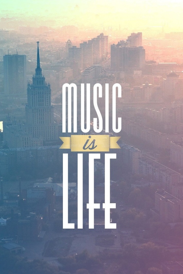 Music is Life Typography