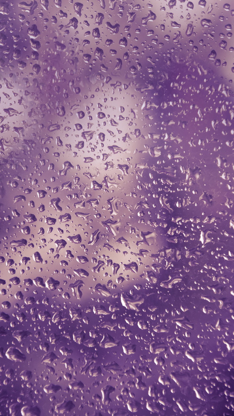 Purple Water Droplets Texture iPhone 6 Wallpaper