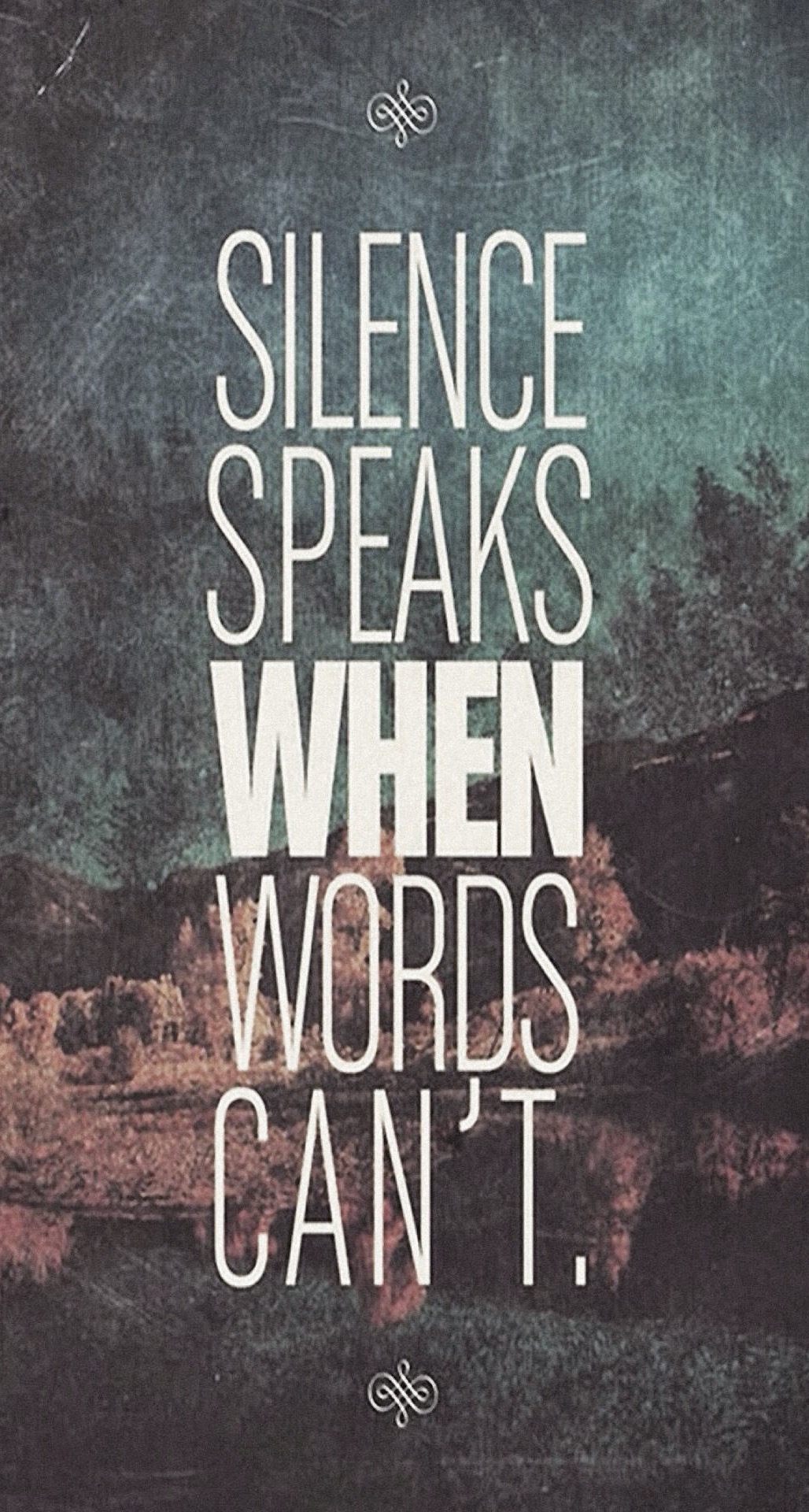 Silence Speaks When Word Cannot iPhone 6 Plus HD Wallpaper
