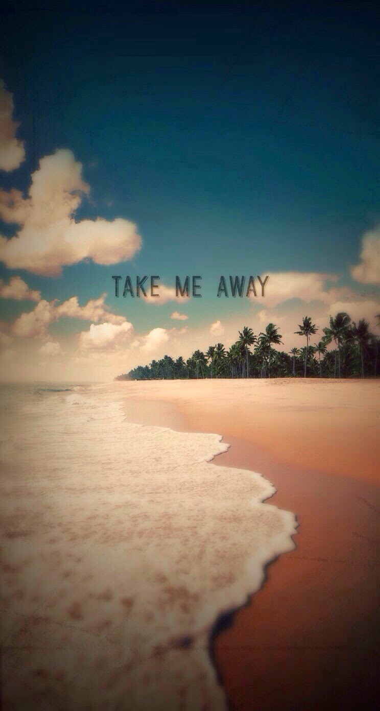 Take Me Away Exotic Beach Shore iPhone 6 Plus HD Wallpaper